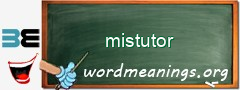 WordMeaning blackboard for mistutor